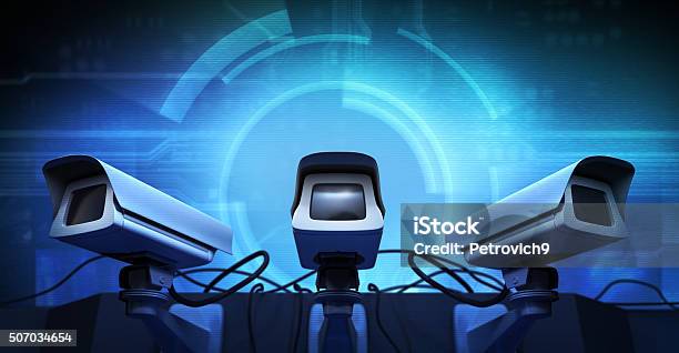 Cameras Stock Photo - Download Image Now - Control, Crime, Equipment