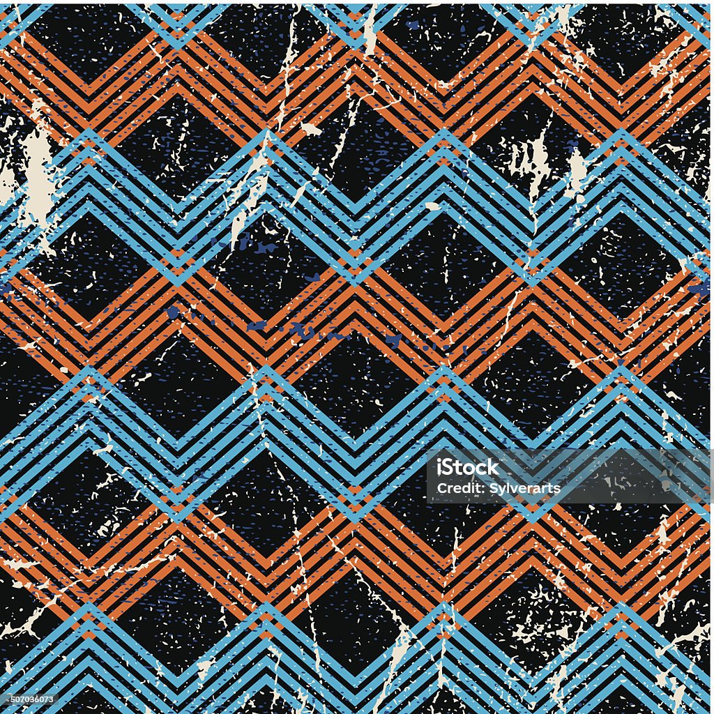Old Shape Pattern Vintage Geometric Pattern With Dirt Texture Vector Old Style Stock ...