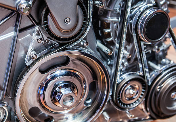 istock Close up shot of car engine 507036702