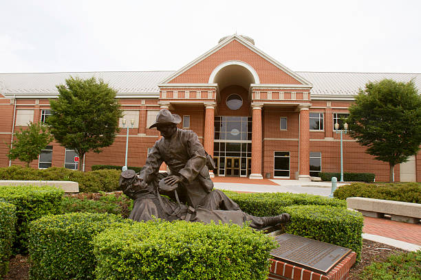 Harrisburg, PA, USA - August 11, 2014 : Statue in front of National Civil War Museum in Harrisburg, PA
