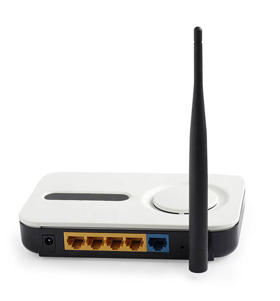 istock Wireless router isolated on white background with clipping path 507063337
