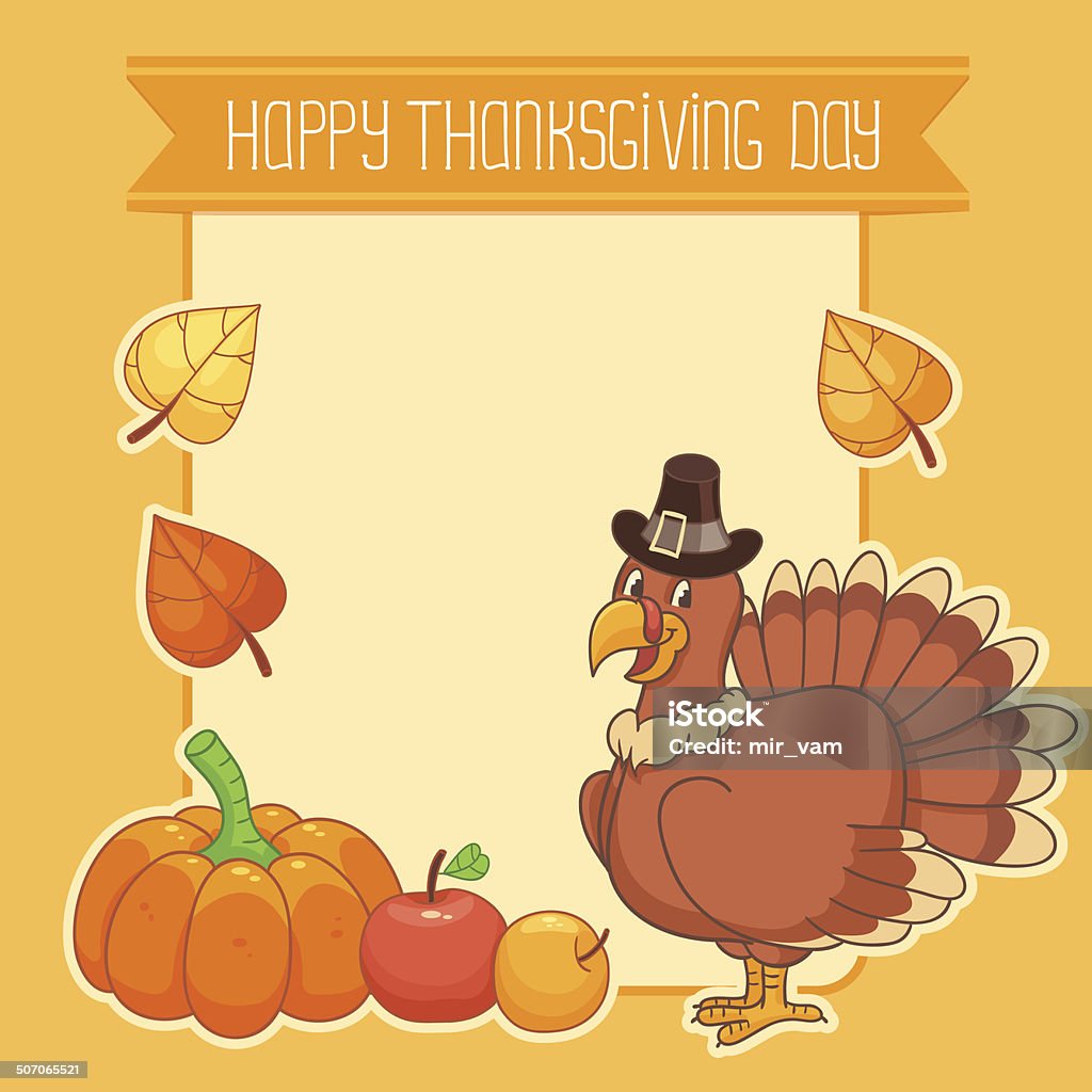 Carte de Thanksgiving - clipart vectoriel de Affiche libre de droits
