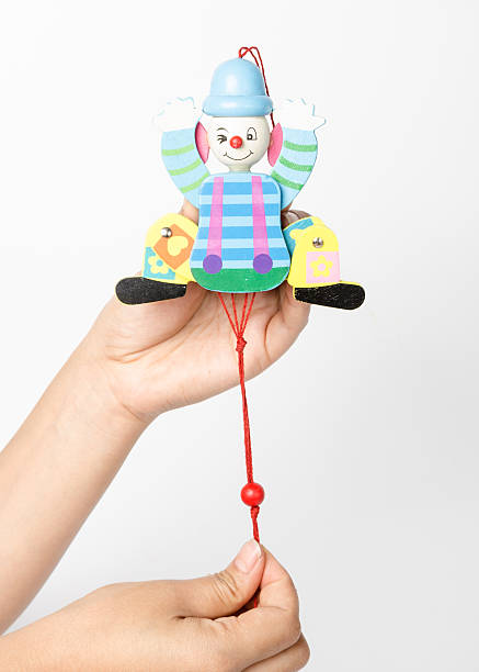 istock Wooden puppet in hand. 507066467