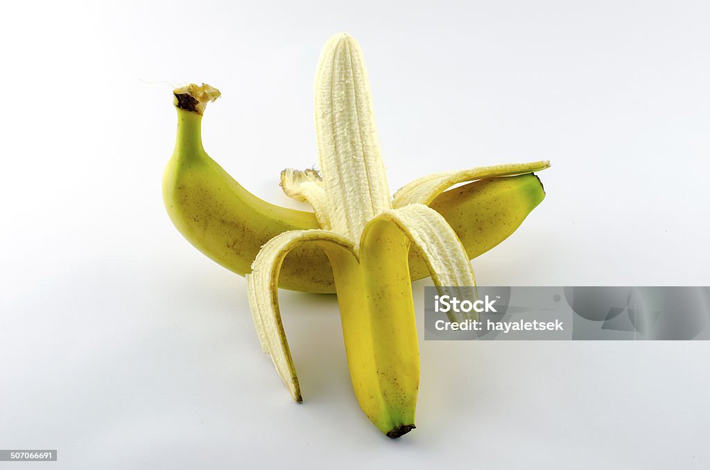 bananas isolado em fundo branco - Royalty-free Aberto Foto de stock