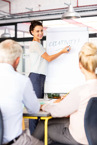 istock Businesswoman Brainstorming With Colleagues During Training 507066713
