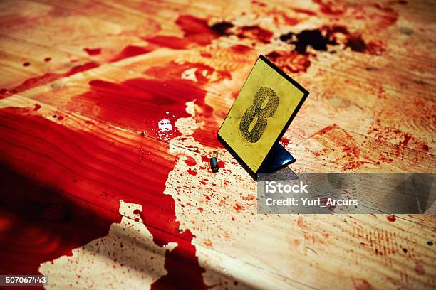 Pools Of Blood Stock Photo - Download Image Now - Blood, Crime Scene, Murder
