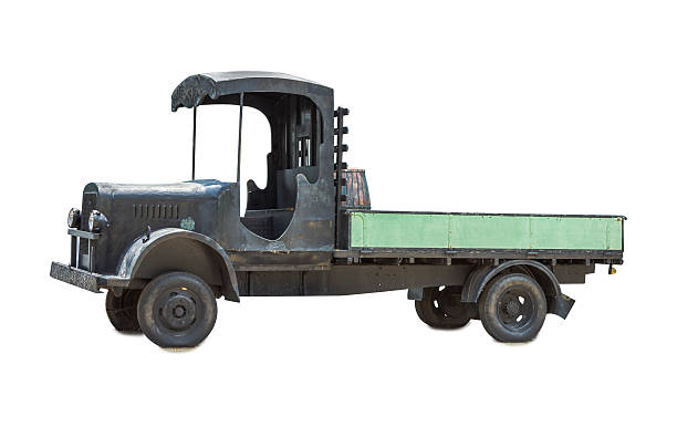 istock Cargo truck isolated on white isolated background with clipping 507067480