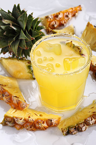 istock Fresh pineapple juice in the glass 507069760