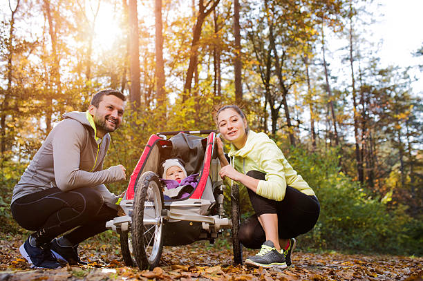 istock Young family in nature 507070874