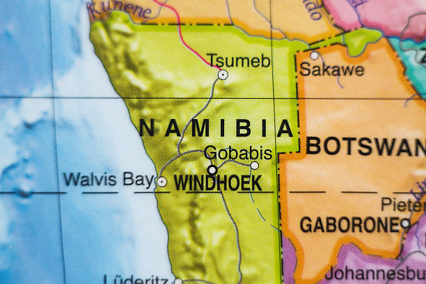istock Republic of Namibia country map . 507071592