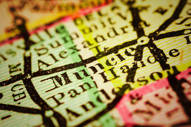 istock Muncie, Indiana on an Antique map 507072060