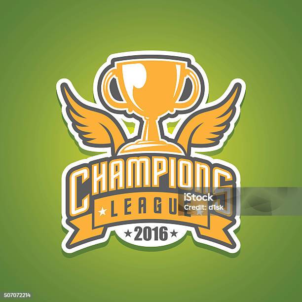 Champions League Logo Stock Illustration - Download Image Now - Trophy - Award, Winning, Cup