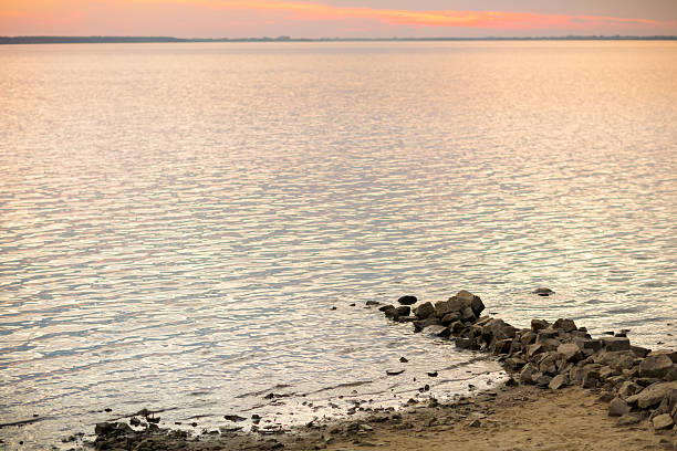 istock Beautiful sunset by the lake 507077390