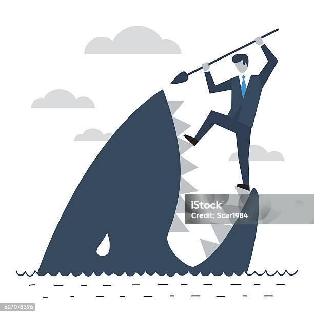 Never Give Up Stock Illustration - Download Image Now - Adult, Aggression, Business
