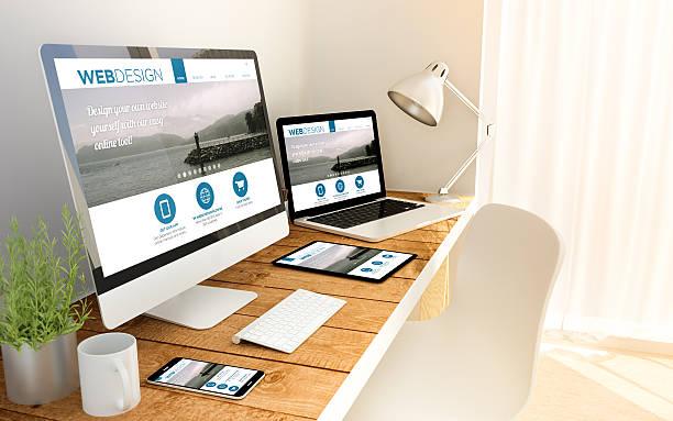 istock Web design in laptop, computer, tablet and smart phone 507078694
