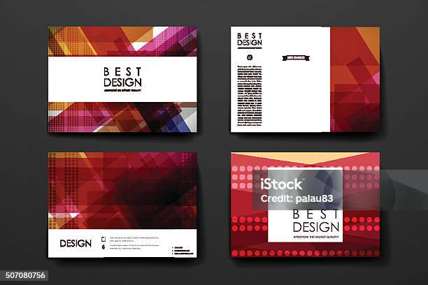 Set Of Modern Design Banner Template In Abstract Style Stock Illustration - Download Image Now