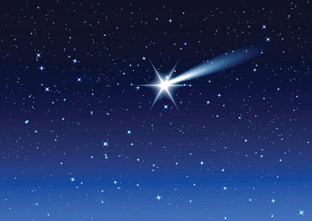 Night sky. Star drops in night sky make wish Night sky. Star drops in night sky make wish. Background illustration vector format stratosphere stock illustrations