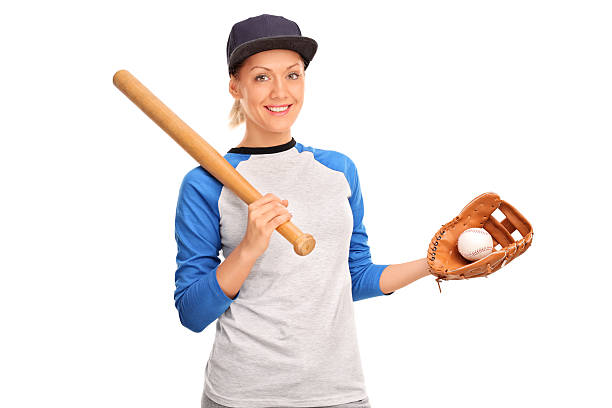 This young woman loves her baseball!