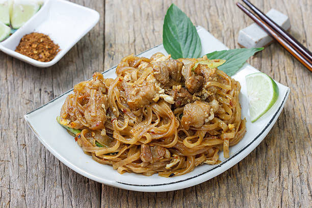 istock stir fried noodle,Thai food 507083030