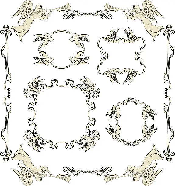 Vector illustration of Decorative frames