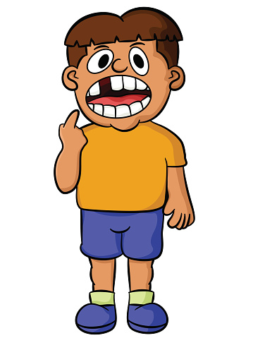 Cartoon Boy Losing Tooth Stock Illustration - Download Image Now - Gap  Toothed, Boys, Cartoon - iStock