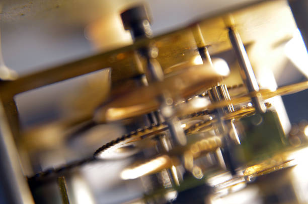 istock Macro of clock mechanism. Time Concept 507084162