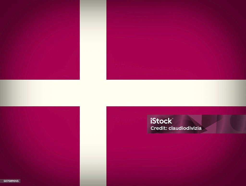 Visual retrô bandeira da Dinamarca - Foto de stock de Bandeira royalty-free