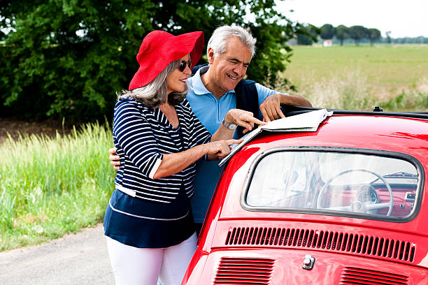 istock Senior Couple With Vintage Car 507089481