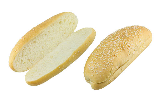 istock hot dog bun with sesame seeds on a white background 507090351