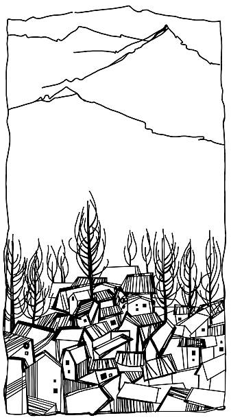 istock Village at the foot of the mountains 507090929