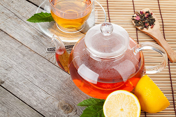 istock Green tea with lemon and mint 507091845