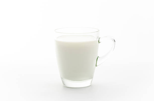 istock Glass of milk isolated on white. 507091971