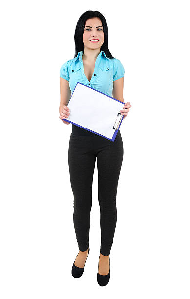 istock Isolated business girl 507092275