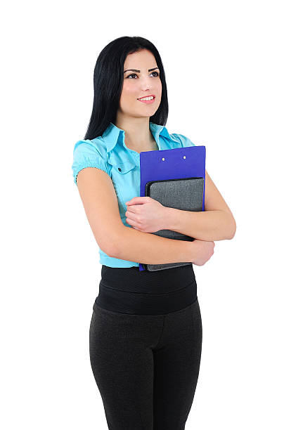 istock Isolated business girl 507092367