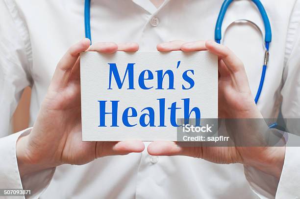 Mens Health Concept Stock Photo - Download Image Now - Accidents and Disasters, Adult, Blue