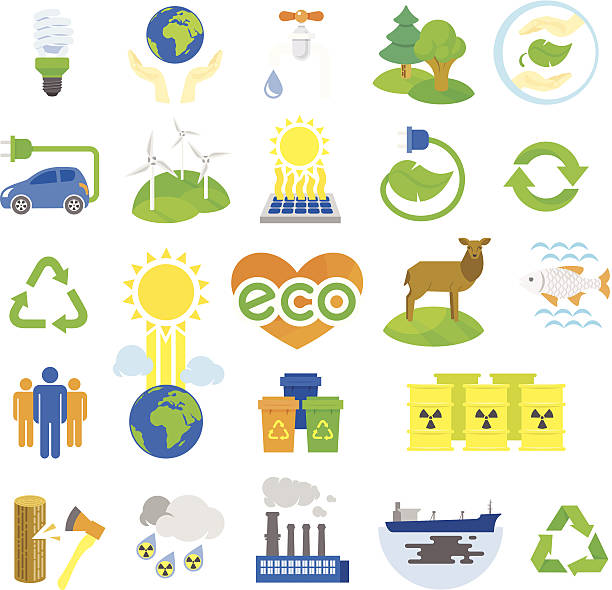 bildbanksillustrationer, clip art samt tecknat material och ikoner med eco icons - surt regn