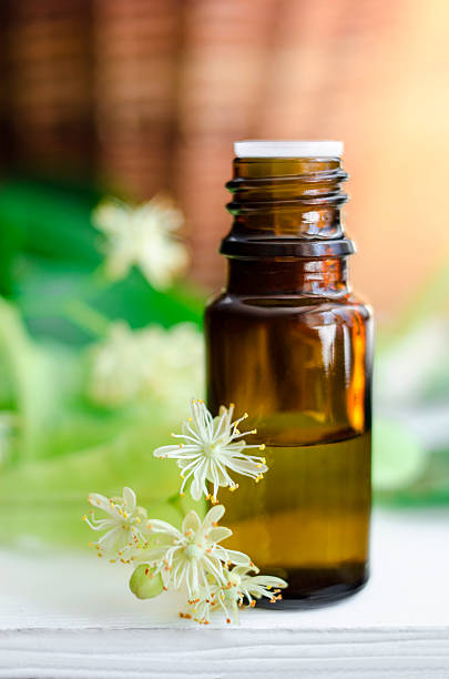 istock Essential oil of linden 507107294