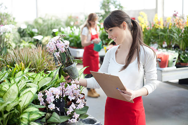 istock Workers at garden center retail store 507108518