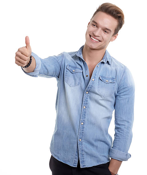 istock Happy smiling young man looking at camera with satisfaction isol 507108720