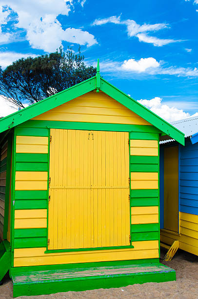 istock Bathing houses at Brighton Beach, Australia 507113528