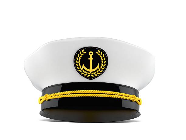 Captain's hat Captain's hat isolated on white background sailor hat stock pictures, royalty-free photos & images