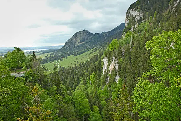 Landscape of Bavarian Alps in Germany