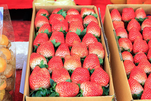 istock Fresh strawberry in the paper boxed 507115196