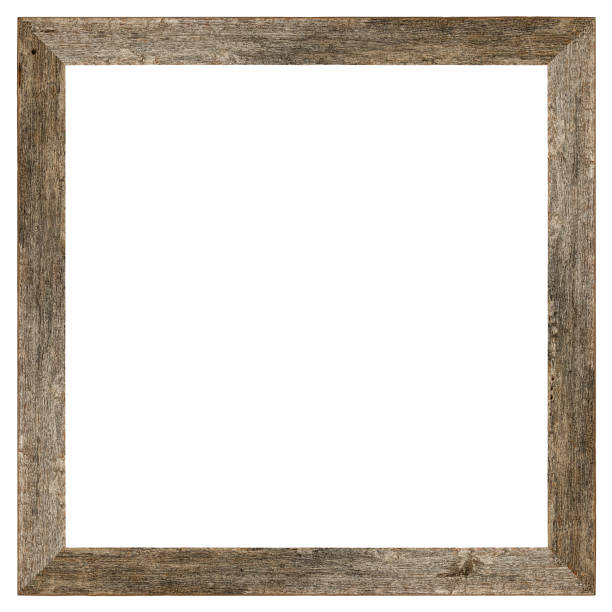 istock Old weathered vintage natural wood frame. 507115884