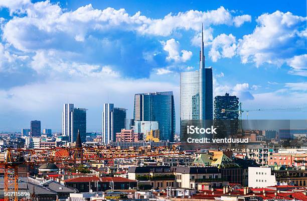 Milano Skyline Stock Photo - Download Image Now - Milan, Urban Skyline, Apartment