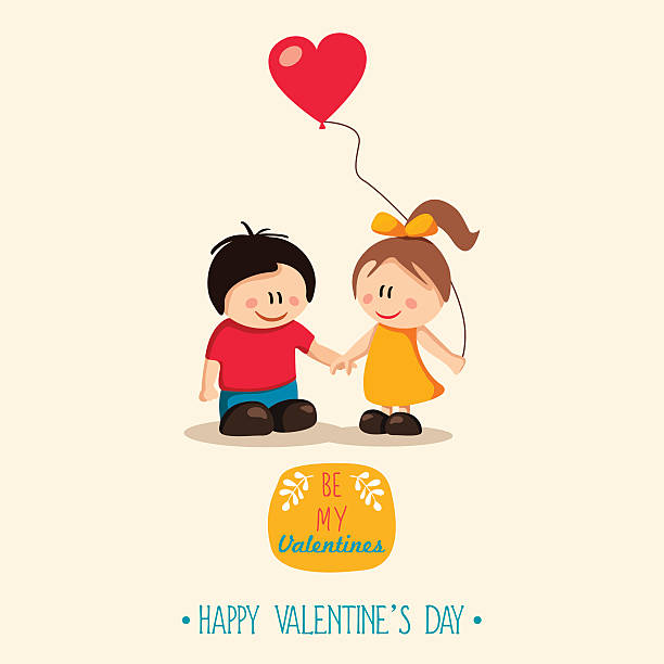 ilustraciones, imágenes clip art, dibujos animados e iconos de stock de feliz pareja. día de san valentín - young male illustrations