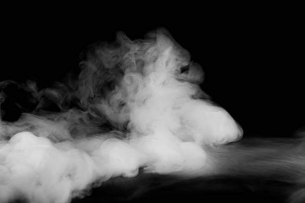 istock Abstract fog or smoke move on black color background 507116686