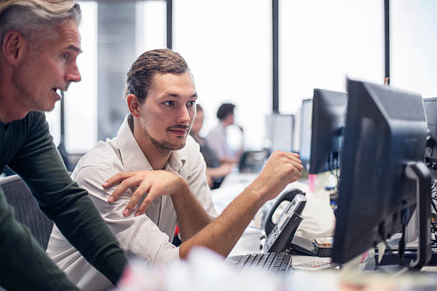istock Businessmen reviewing some financial work 507118706