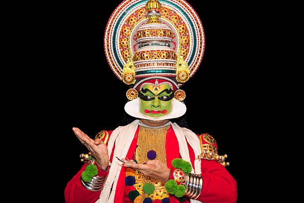Kathakali actor stock photo