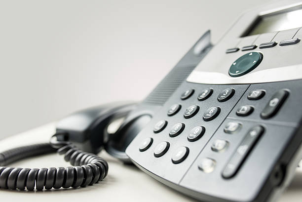 istock Landline telephone instrument 507121825